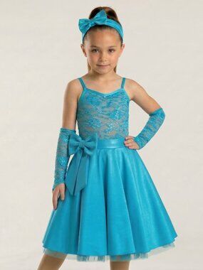 Girl's Custom 50's Theme Dance Costume for Jazz, Tap, Musical Theater size 5-7